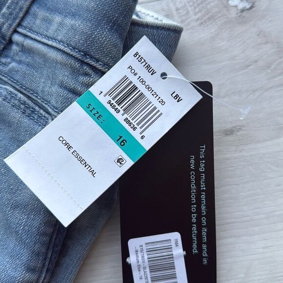 Democracy "Ab"solution High Rise Itty Bitty Boot Cut Light Blue Jeans Size16 Nwt - Picture 6 of 7